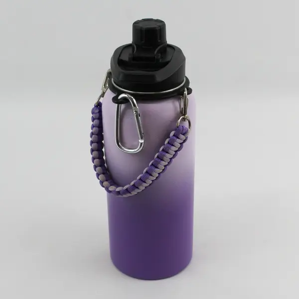32 oz Stainless Steel Purple Gradient Werewolves Water Bottle 11.25in Tall