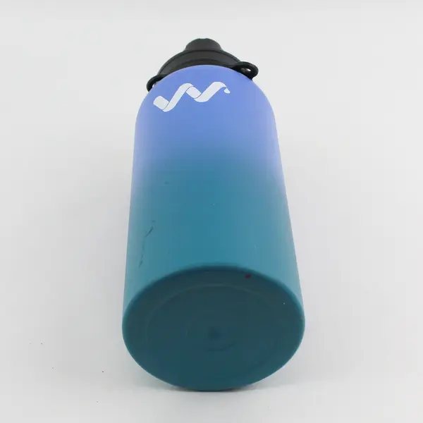 Stainless Steel  Werewolves Water Bottle Blue Green Gradient 32 oz 11.25in Tall
