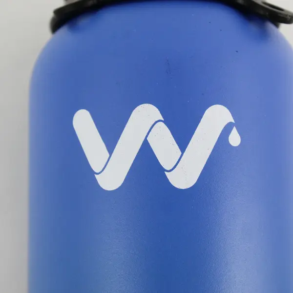 Stainless Steel  Werewolves Water Bottle Blue Green Gradient 32 oz 11.25in Tall
