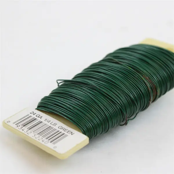 Stickum Lot of 2 Floral Craft Supplies 24 Ga Green Wire & Adhesive Tape