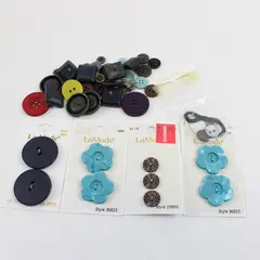 Lot of Assorted Buttons Mixed Sizes Colors Sewing Craft Repair