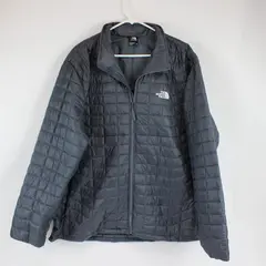 The North Face Gray Quilted Zip-Up Jacket Men's XXL