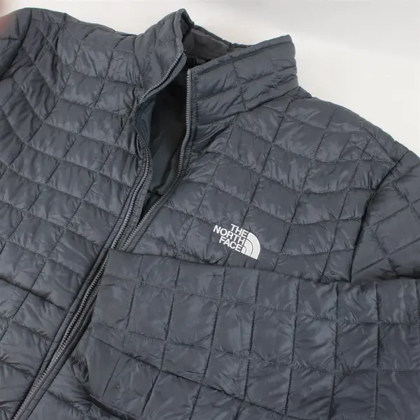The North Face Gray Quilted Zip-Up Jacket Men's XXL