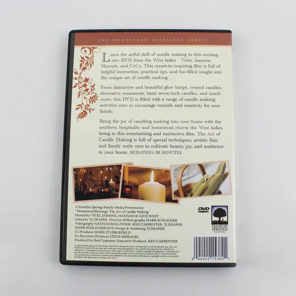 Homestead Blessings: The Art of Candle Making 2009 DVD
