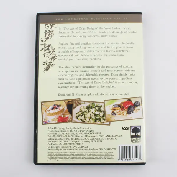 Homestead Blessings: The Art of Dairy Delights 2010 DVD