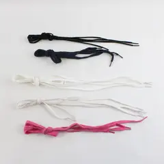 Lot of 5 Pairs Shoelaces 36in 48in Pink Blue Black White