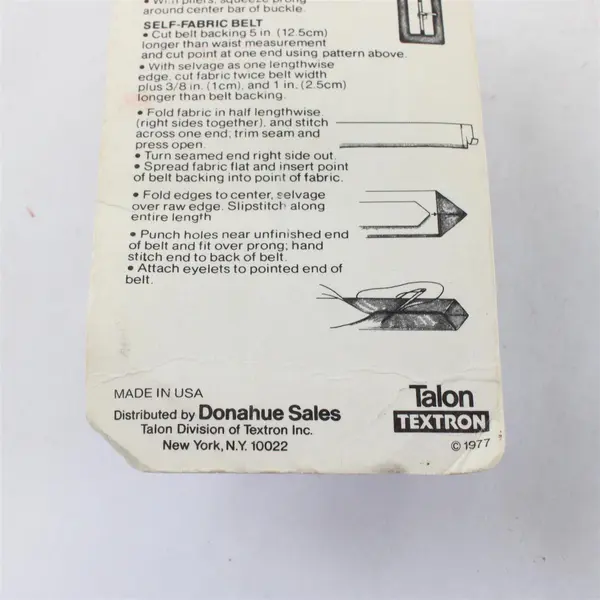 Lot of 2 Talon Textron Belting Bondex Iron-On Mending Fabric Sewing Repair