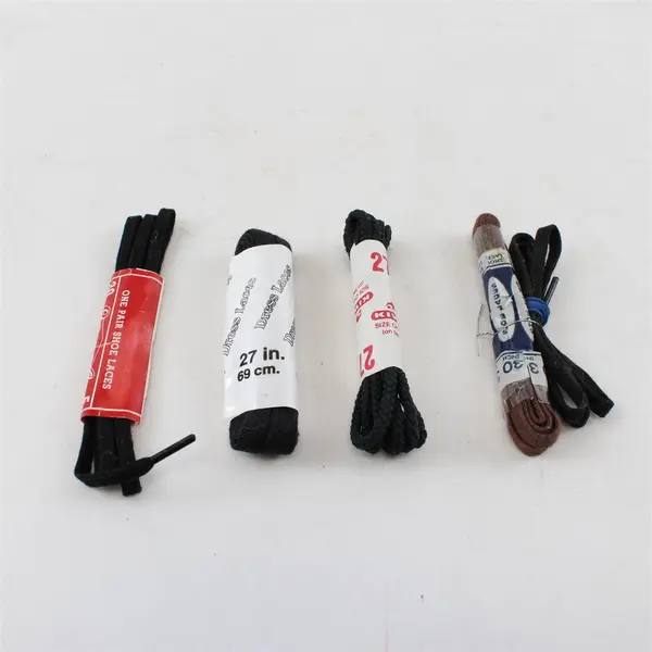 Lot of 9 Pairs Shoelaces 27" 30" Tan Khaki Black Brown New