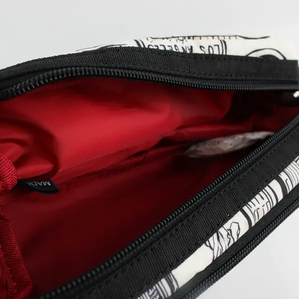 Brighton "Sketchbook" Pack-It Pouch B&W Double Zip Around Travel Pouch