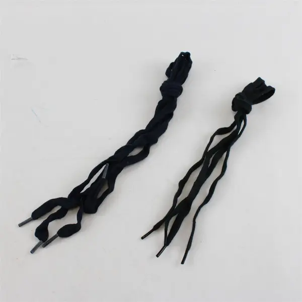 Lot of 5 Pairs Shoelaces 30-36in White Black Dark Pre-Owned