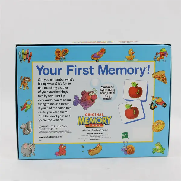 Vintage 2001 Milton Bradley Original Memory Game