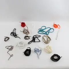 Lot of 17 Single Shoelaces Replacement Assorted Pre-Owned