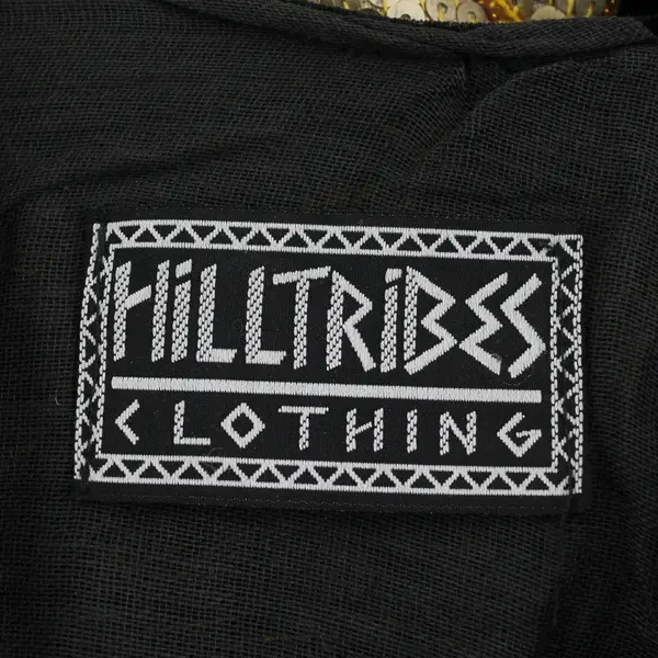 Vintage HillTribes Clothing Unisex L Beaded & Embroidered Vest w/3-D Elephants 