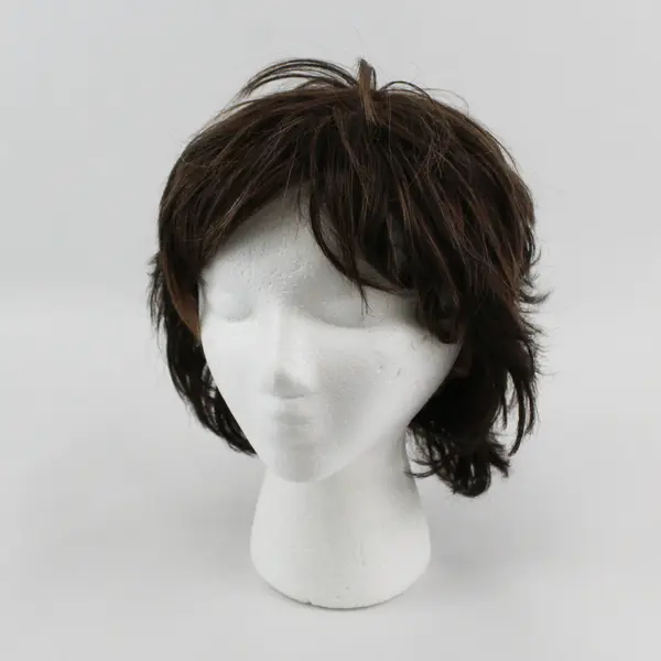 Raquel Welch Lace Front Short Brown Highlights Shag Vibralite Modacrylic Wig