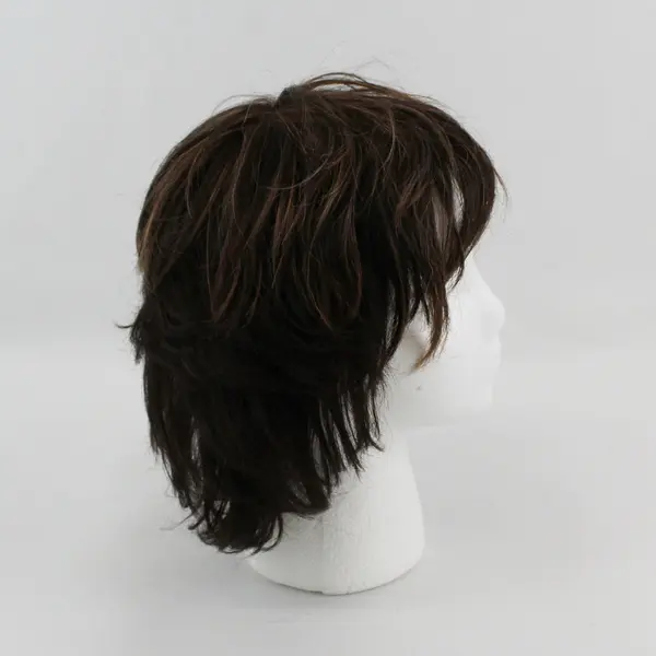 Raquel Welch Lace Front Short Brown Highlights Shag Vibralite Modacrylic Wig