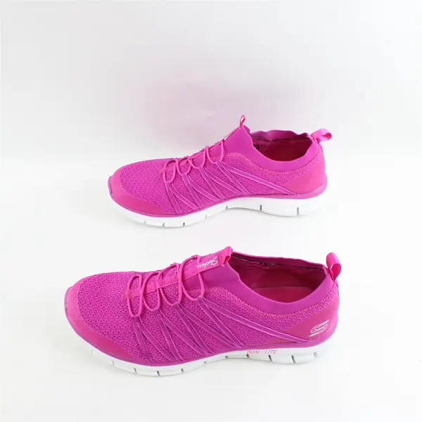 Skechers Fuchsia Dual-Lite Slip On Memory Foam SN 22874 Women's Size 9