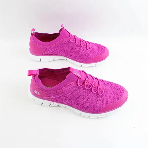 Skechers Fuchsia Dual-Lite Slip On Memory Foam SN 22874 Women's Size 9