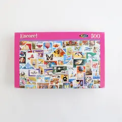 90s Vintage Encore Stamp Collection Sealed 500 Piece Puzzle
