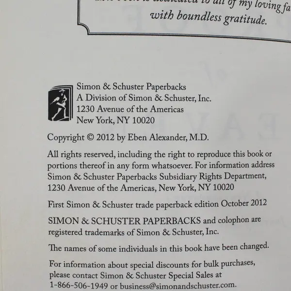 Proof of Heaven Neurosurgeon's Journey by Eben Alexander 2012 Paperback