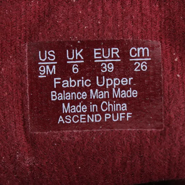 Ryka Red Ascend Puff Fleece Lined Water Repellent Fashion Sneakers Womens Sz 9M
