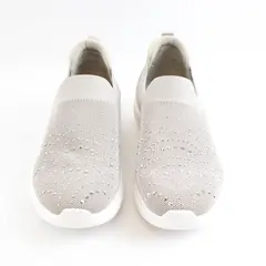 Clarks Taupe Nova Gem Sneakers Cloudsteppers Slip On Shoes Women Size 9 M