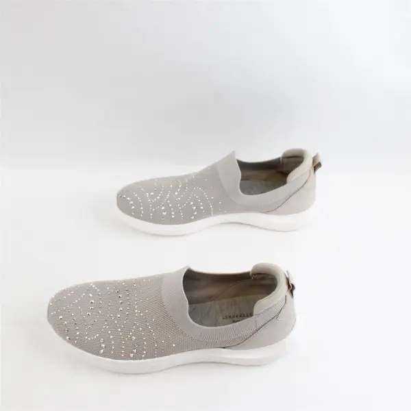 Clarks Taupe Nova Gem Sneakers Cloudsteppers Slip On Shoes Women Size 9 M