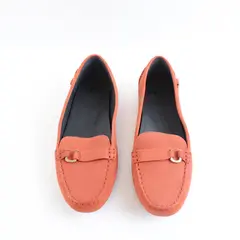 UGG Terracotta Orange Suede Callen Loafers Slip On Shoes Womens Size 8.5