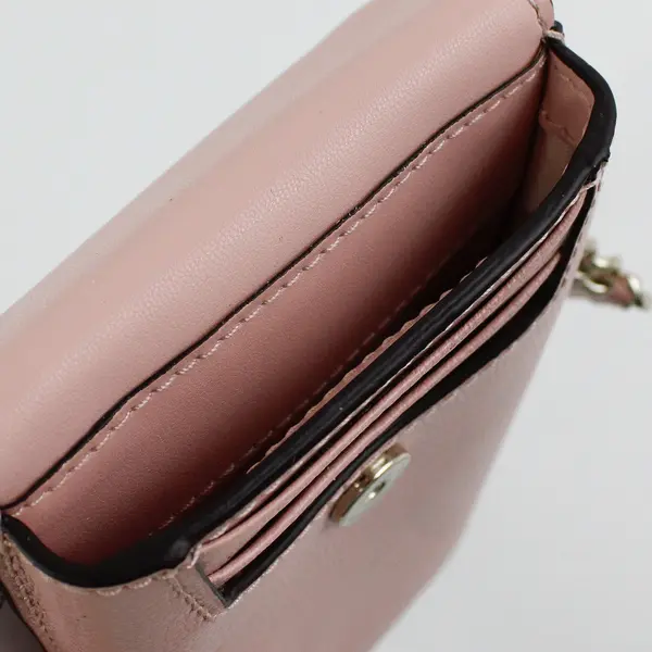 Kate Spade "Rosycheeks" North South Pink Leather Crossbody Phone Holder