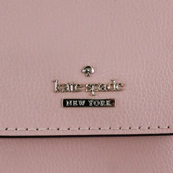 Kate Spade "Rosycheeks" North South Pink Leather Crossbody Phone Holder