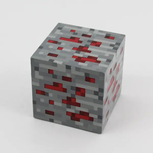 ThinkGeek Minecraft Redstone Ore Light Up Tap Lamp - 3x3x3