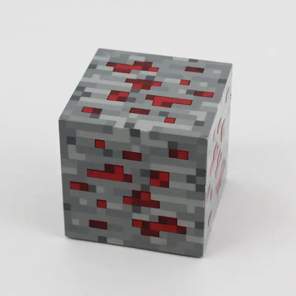 ThinkGeek Minecraft Redstone Ore Light Up Tap Lamp - 3x3x3