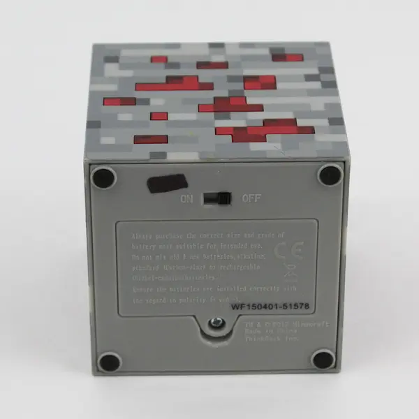 ThinkGeek Minecraft Redstone Ore Light Up Tap Lamp - 3x3x3