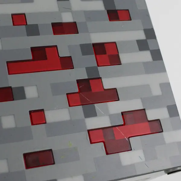 ThinkGeek Minecraft Redstone Ore Light Up Tap Lamp - 3x3x3