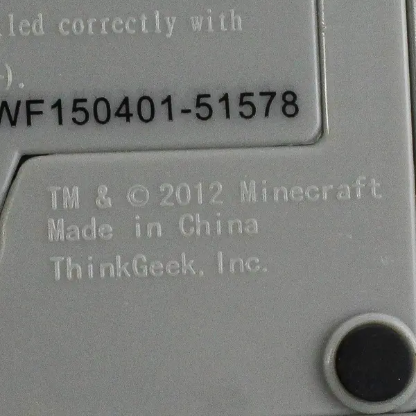 ThinkGeek Minecraft Redstone Ore Light Up Tap Lamp - 3x3x3