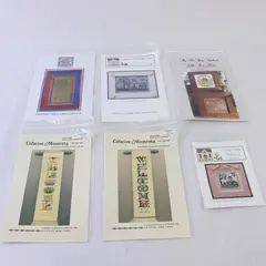 Lot of 6 Counted Cross Stitch Leaflets Country Cottage, By The Bay, M Designs