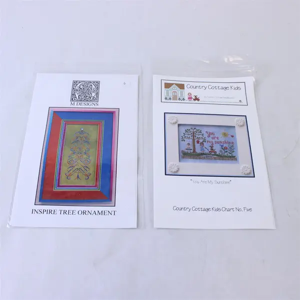 Lot of 6 Counted Cross Stitch Leaflets Country Cottage, By The Bay, M Designs
