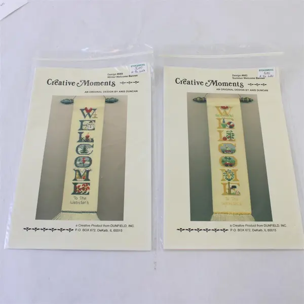 Lot of 6 Counted Cross Stitch Leaflets Country Cottage, By The Bay, M Designs