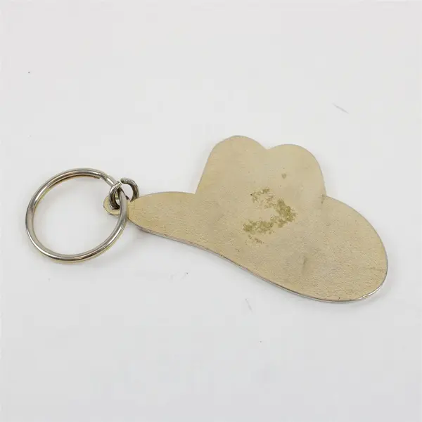 Vintage Opryland Cowboy Hat Keychain Green Gold Western Collectible