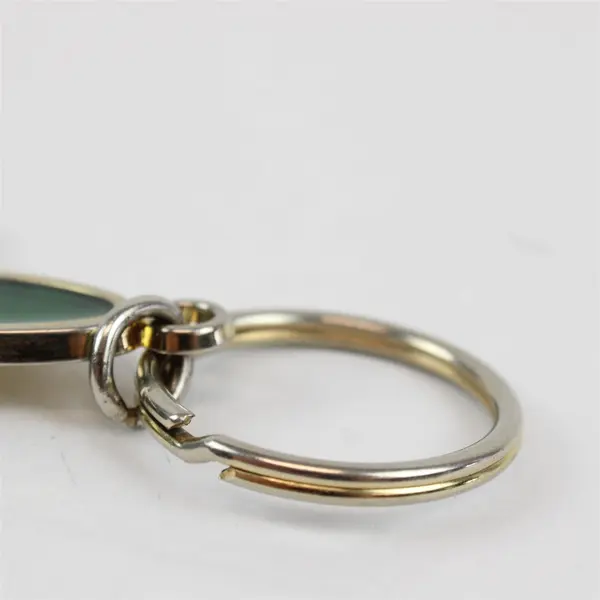 Vintage Opryland Cowboy Hat Keychain Green Gold Western Collectible
