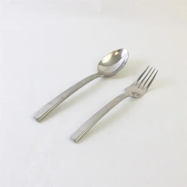 Four 18/10 Stainless Royce Salad Forks  and 1 Place Spoon By Reed and Barton