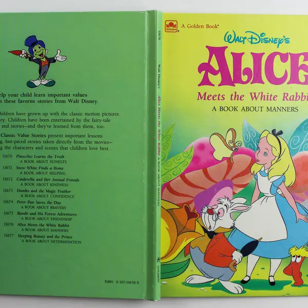 Alice Meets The White Rabbit A Book About Manners 1988 Walt Disney Company HC