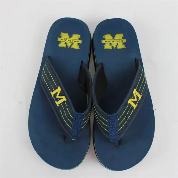 FOCO NCAA Michigan Wolverines Fan Sandals Pre-Owned