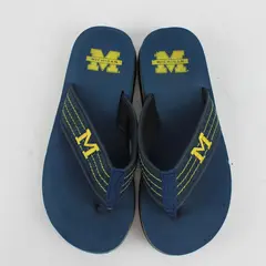 FOCO NCAA Michigan Wolverines Fan Sandals Pre-Owned