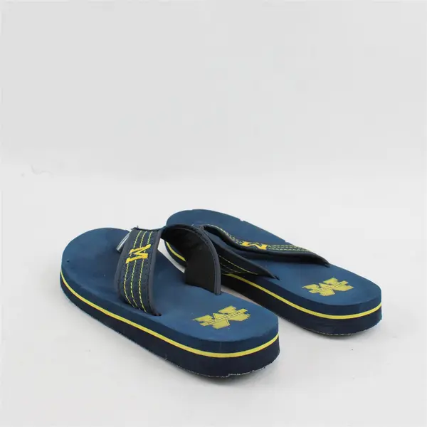 FOCO NCAA Michigan Wolverines Fan Sandals Pre-Owned