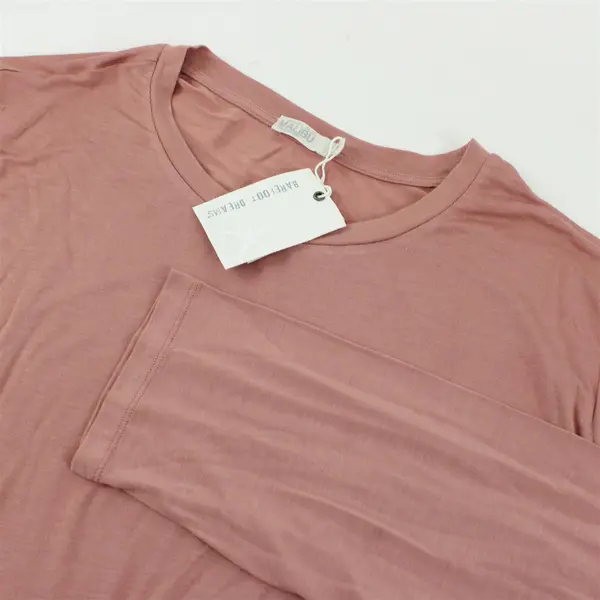 NWT Barefoot Dreams Malibu Collection Dusty Rose Long-Sleeved Shirt Women's 3X