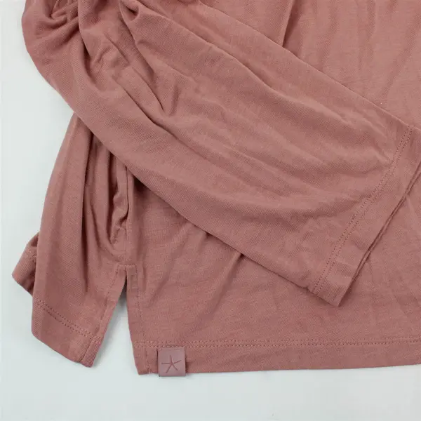 NWT Barefoot Dreams Malibu Collection Dusty Rose Long-Sleeved Shirt Women's 3X