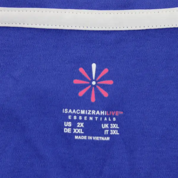 Isaac Mizrahi Live Blue Square Neck Tank Top Women's 2X