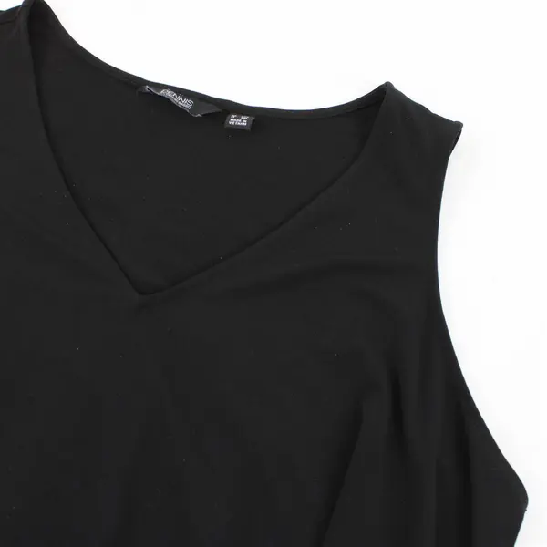 Dennis by Dennis Basso Black V-Neck Sleeveless Top Women's 2X