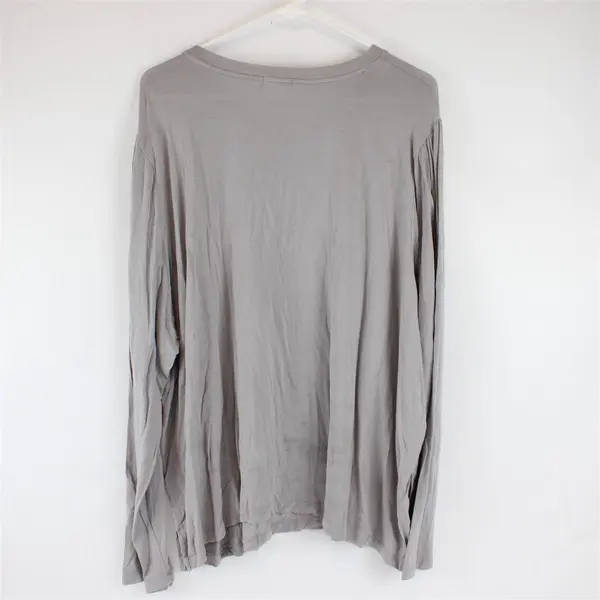 Barefoot Dreams Malibu Collection Taupe Gray Long-Sleeved Shirt Women's 3X