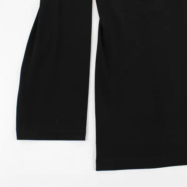 Susan Graver Black Long-Sleeved V-Neck Shirt Women's 2X